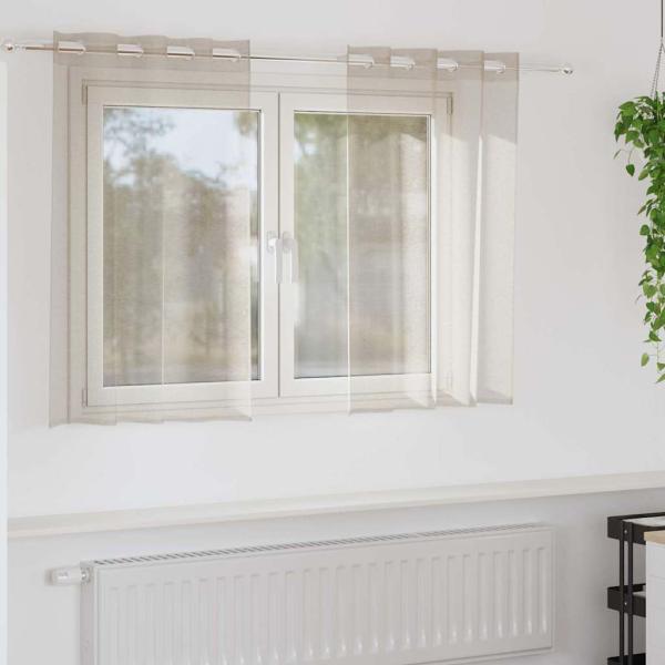 ARDEBO.de - Vorhänge mit Vorhängen 2 pcs Sand 140 x 140 cm Polyester