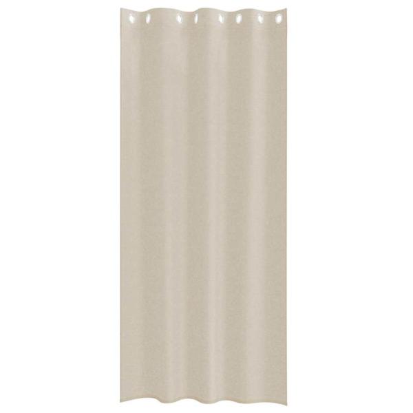 Vorhänge mit Vorhängen 2 pcs Sand 140 x 260 cm Polyester
