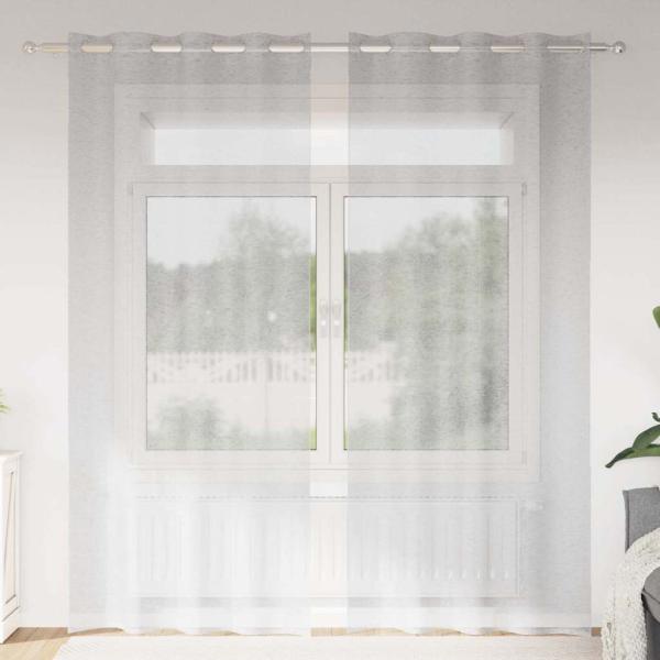 ARDEBO.de - Vorhänge mit Vorhängen 2 pcs Hellgrau 140 x 245 cm Polyester