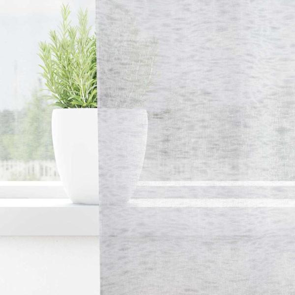 Vorhänge mit Vorhängen 2 pcs Hellgrau 140 x 245 cm Polyester
