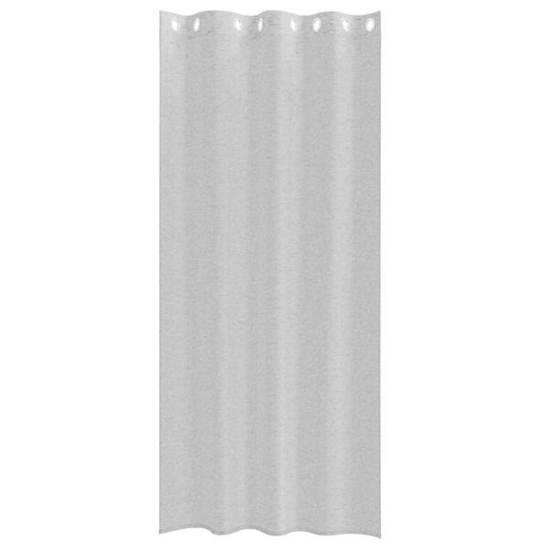 Vorhänge mit Vorhängen 2 pcs Hellgrau 140 x 245 cm Polyester