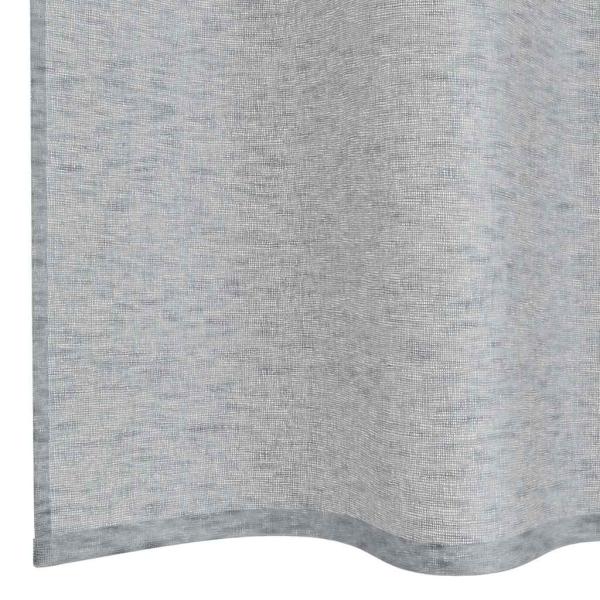Voile-Vorhang 2 Stk. Dunkelgrau 175 x 140 cm Polyester