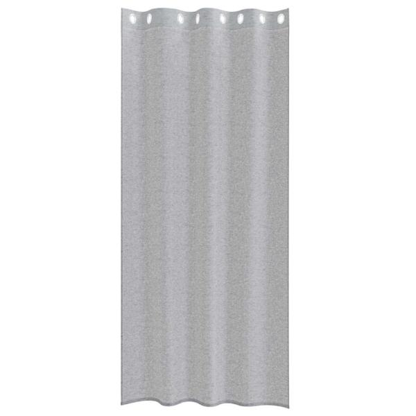 Vorhänge mit Vorhängen 2 pcs Dunkelgrau 140 x 260 cm Polyester