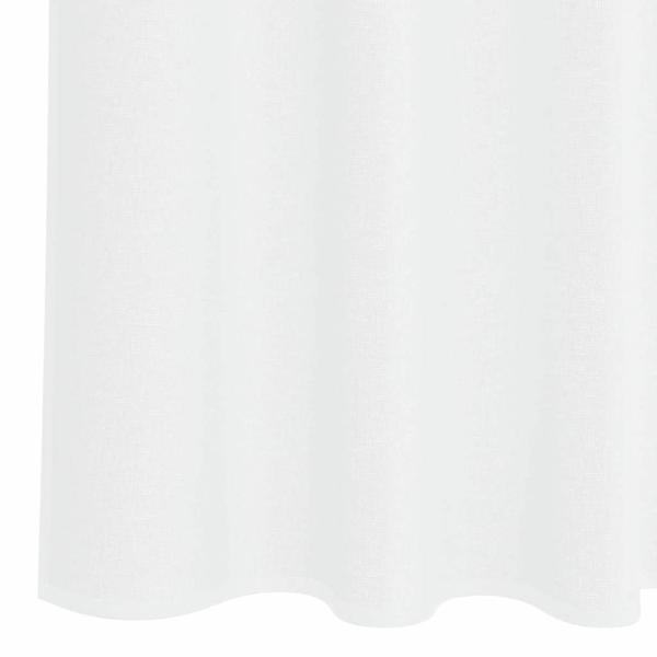 Vorhänge mit Vorhängen 2 pcs Weiß 140 x 245 cm Polyester