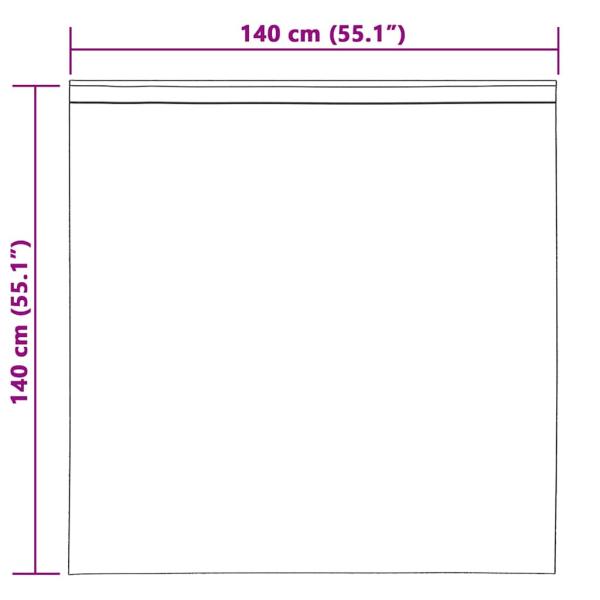 Vorhänge mit Vorhängen 2 pcs Cremefarben 140 x 140 cm Polyester