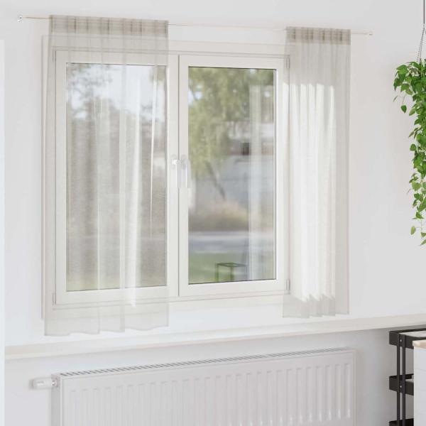 ARDEBO.de - Vorhänge mit Vorhängen 2 pcs Cremefarben 140 x 175 cm Polyester