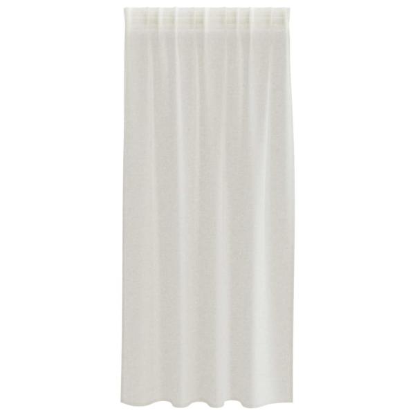 Vorhänge mit Vorhängen 2 pcs Cremefarben 140 x 175 cm Polyester