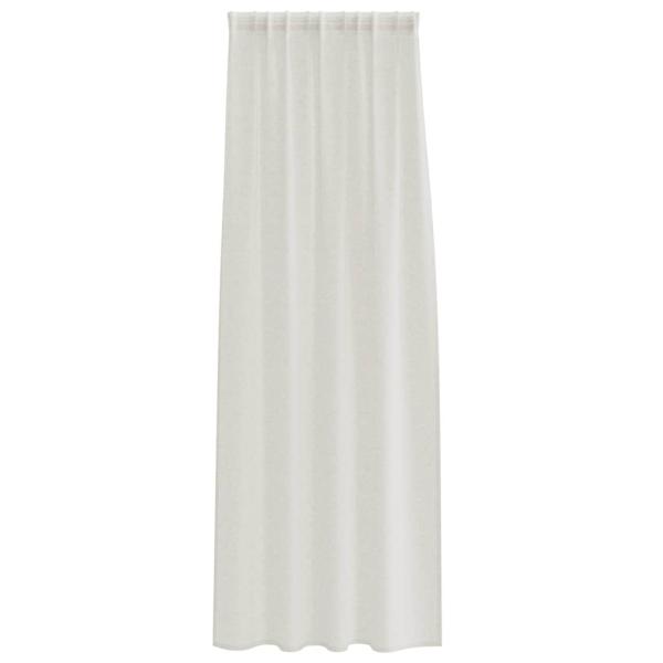 Vorhänge mit Vorhängen 2 pcs Cremefarben 140 x 225 cm Polyester