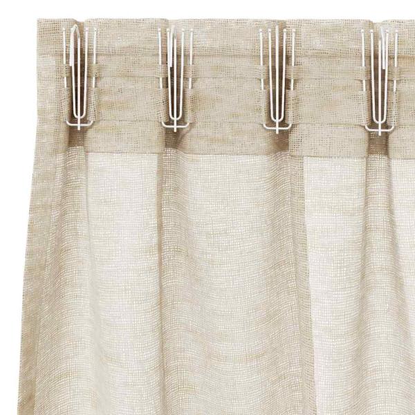 Vorhänge mit Vorhängen 2 pcs Sand 140 x 260 cm Polyester