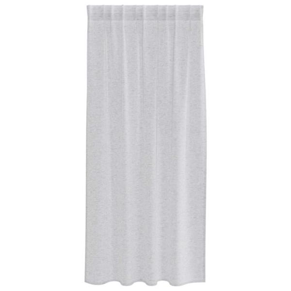 Vorhänge mit Vorhängen 2 pcs Hellgrau 140 x 175 cm Polyester