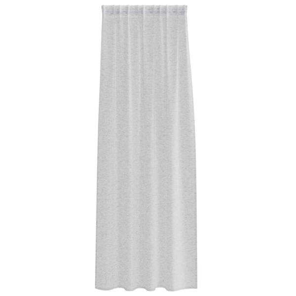 Vorhänge mit Vorhängen 2 pcs Hellgrau 140 x 225 cm Polyester
