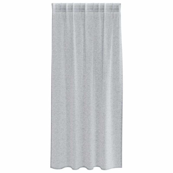 Vorhänge mit Vorhängen 2 pcs Dunkelgrau 140 x 175 cm Polyester