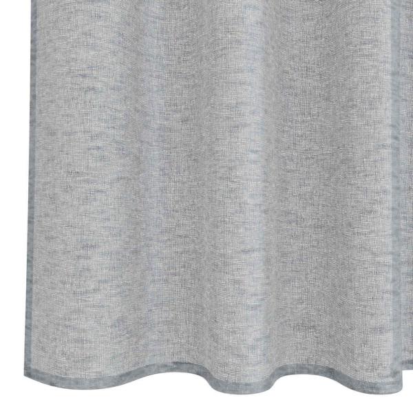Voile-Vorhang 2 pcs Dunkelgrau 225 x 140 cm Polyester