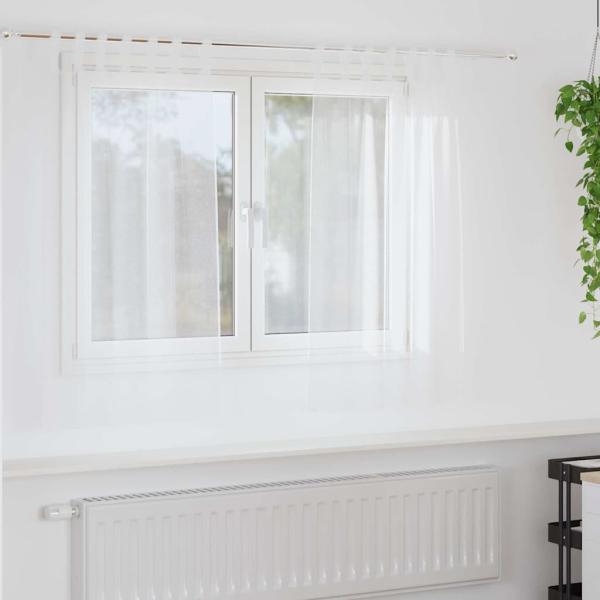 ARDEBO.de - Vorhänge mit Vorhängen 2 pcs Weiß 140 x 140 cm Polyester
