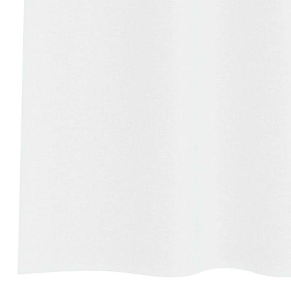 Vorhänge mit Vorhängen 2 pcs Weiß 140 x 140 cm Polyester