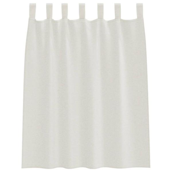 Vorhänge mit Vorhängen 2 pcs Cremefarben 140 x 140 cm Polyester