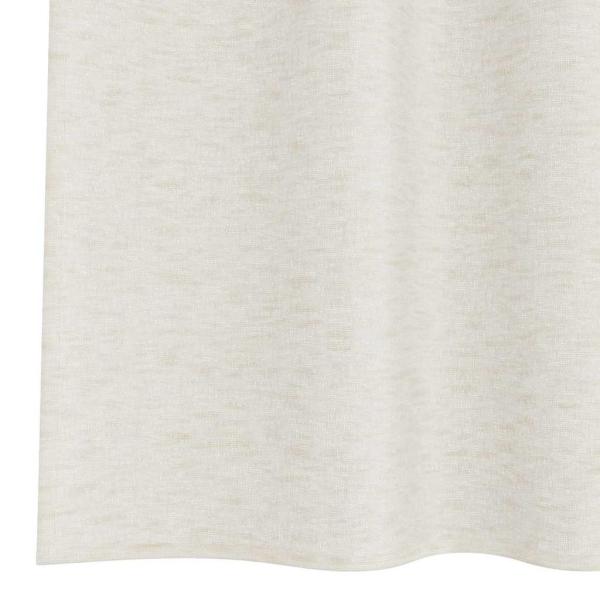 Voile-Vorhang 2 Stk. Creme 245 x 140 cm Polyester