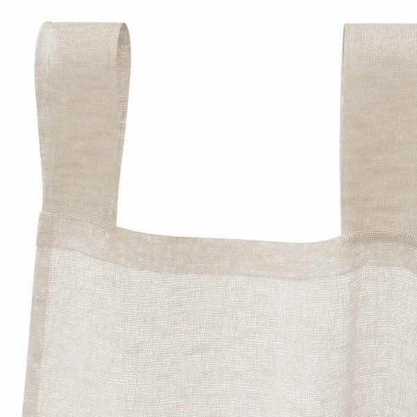 Voile-Vorhang 2 Stk. Sand 245 x 140 cm Polyester