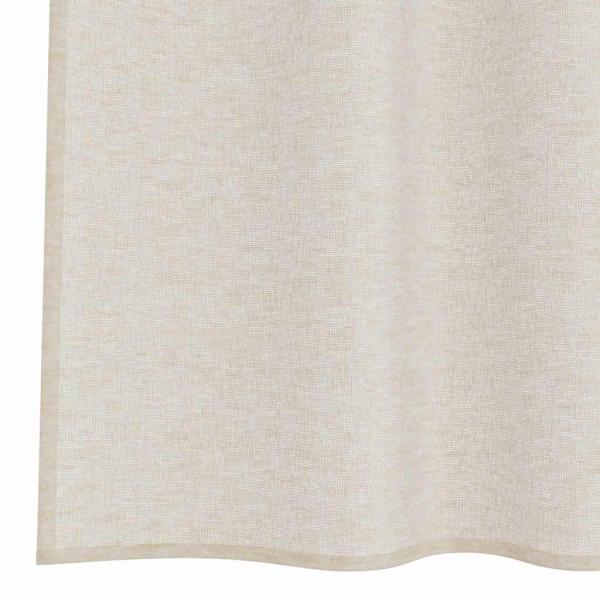 Voile-Vorhang 2 Stk. Sand 245 x 140 cm Polyester