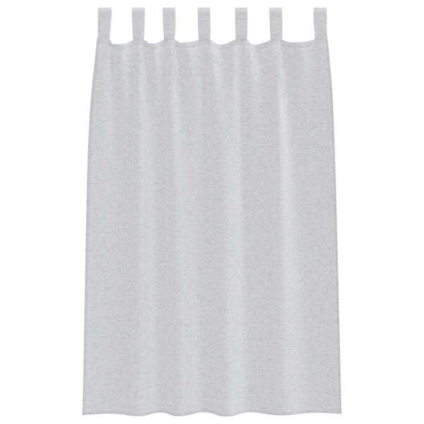 Vorhänge mit Vorhängen 2 pcs Hellgrau 140 x 175 cm Polyester