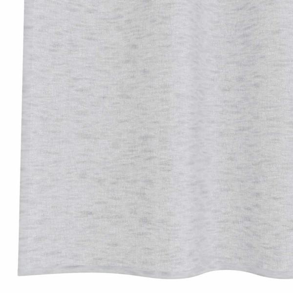 Voile-Vorhang 2 Stk. Hellgrau 175 x 140 cm Polyester