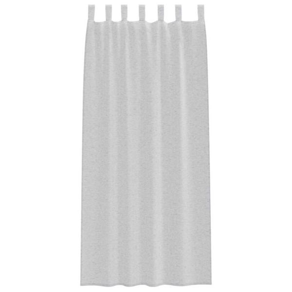 Vorhänge mit Vorhängen 2 pcs Hellgrau 140 x 260 cm Polyester