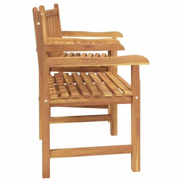 Outdoor-Stühle mit Regal Braun 152 x 63 x 89 cm Teak-Massivholz