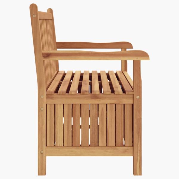 Gartenaufbewahrungsbank Braun 228 x 60 x 90 cm Teak-Massivholz