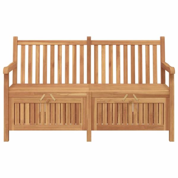 Gartenaufbewahrungsbank Braun 150 x 60 x 90 cm Teak-Massivholz