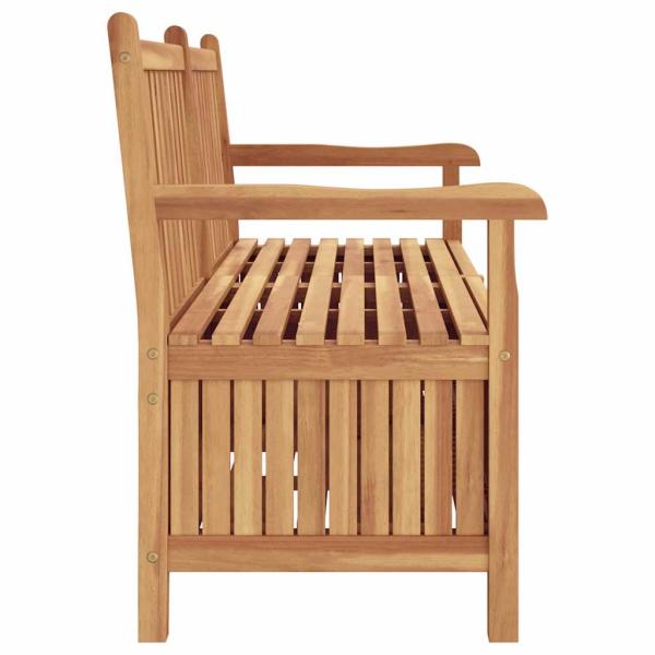 Gartenaufbewahrungsbank Braun 150 x 60 x 90 cm Teak-Massivholz