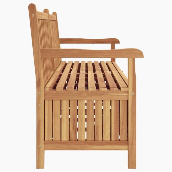 Gartenaufbewahrungsbank Braun 228 x 60 x 90 cm Teak-Massivholz