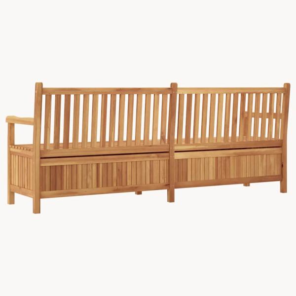 Gartenaufbewahrungsbank Braun 228 x 60 x 90 cm Teak-Massivholz