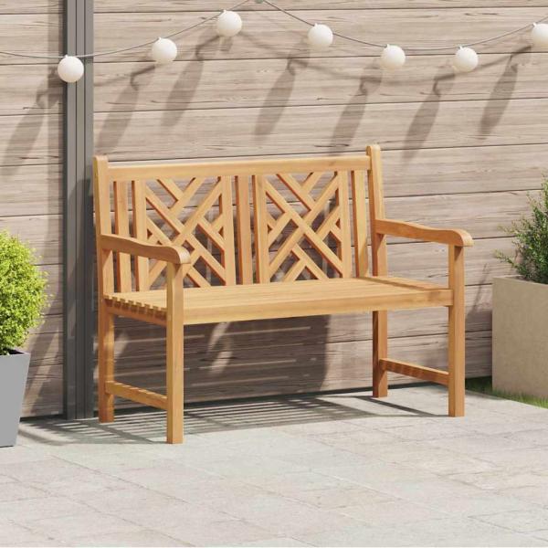 ARDEBO.de - Gartenbank Braun 228 x 60 x 90 cm Teak-Massivholz