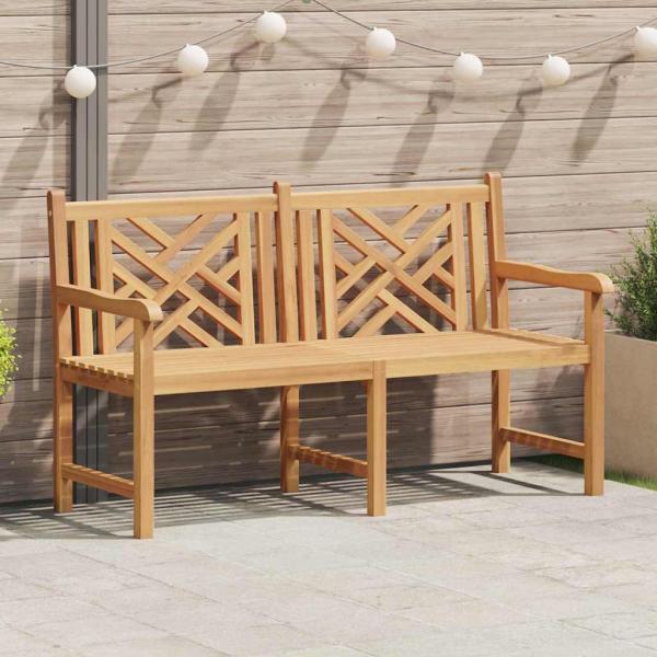 ARDEBO.de - Gartenbank Braun 150 x 60 x 90 cm Teak-Massivholz
