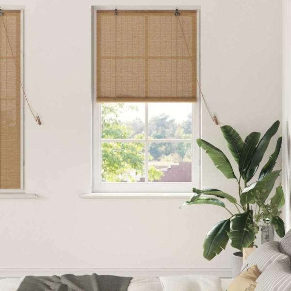 ARDEBO.de - Fensterjalousien und -schattierungen Hellbraun 80 x 160 cm