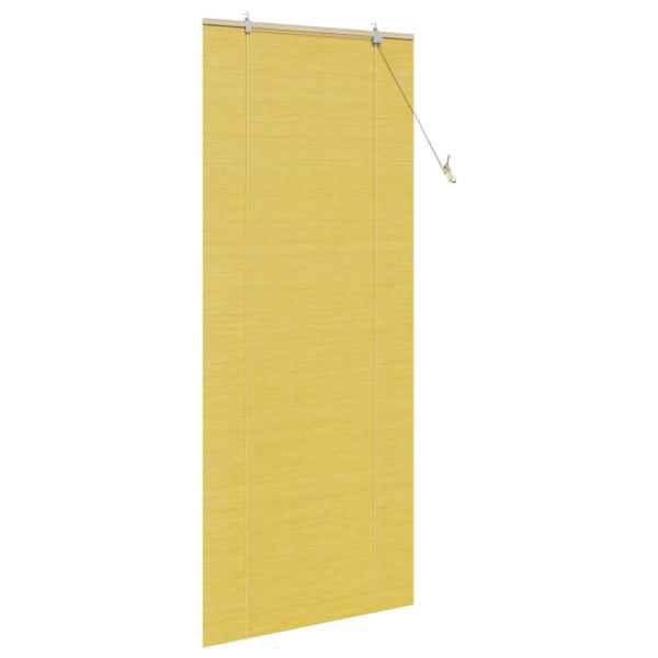 Fensterjalousien und -schattierungen Gelb 90 x 220 cm Bambus