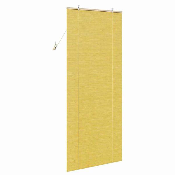 Fensterjalousien und -schattierungen Gelb 90 x 220 cm Bambus