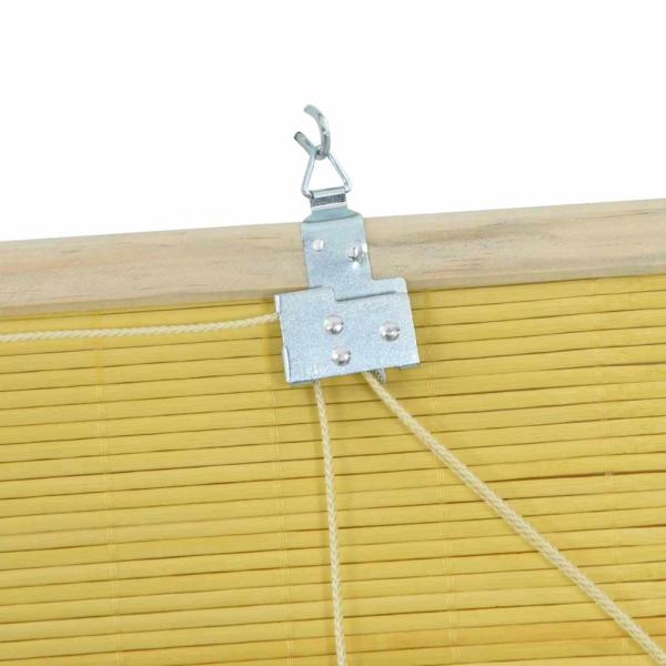 Fensterjalousien und -schattierungen Gelb 90 x 220 cm Bambus