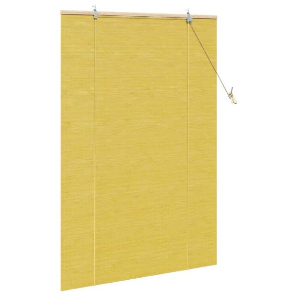 Fensterjalousien und -schattierungen Gelb 100 x 160 cm Bambus