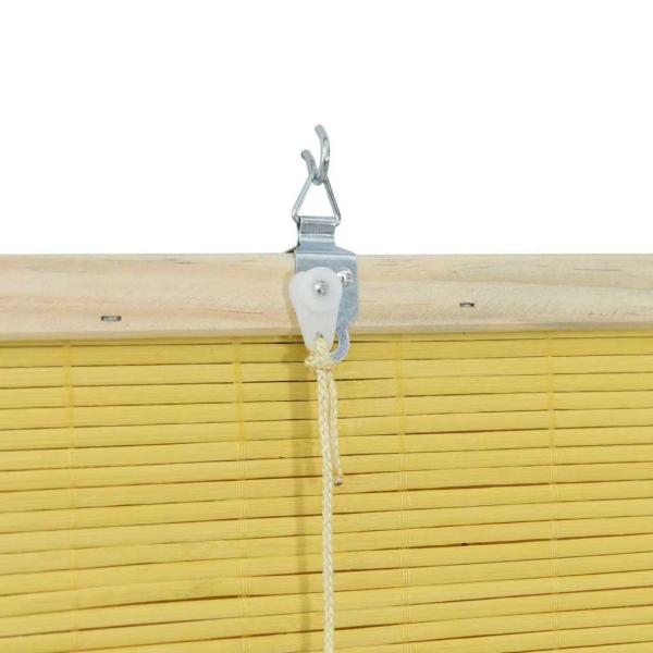 Fensterjalousien und -schattierungen Gelb 110 x 160 cm Bambus