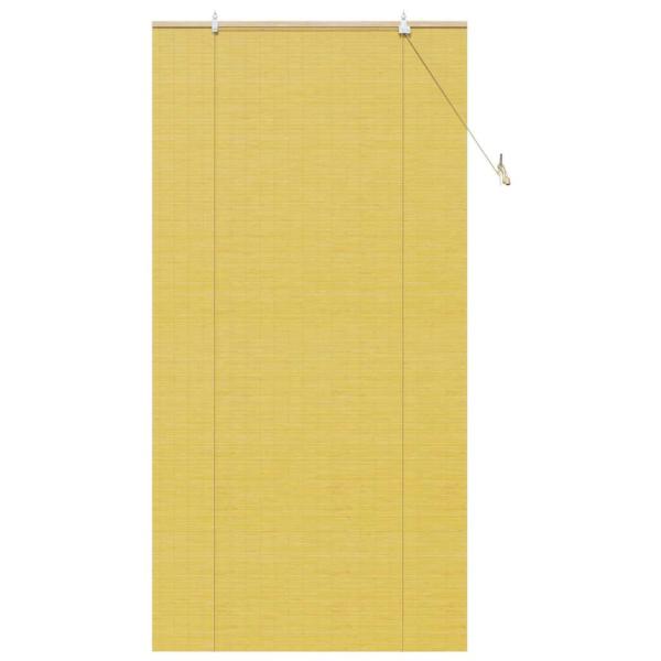 Fensterjalousien und -schattierungen Gelb 110 x 220 cm Bambus