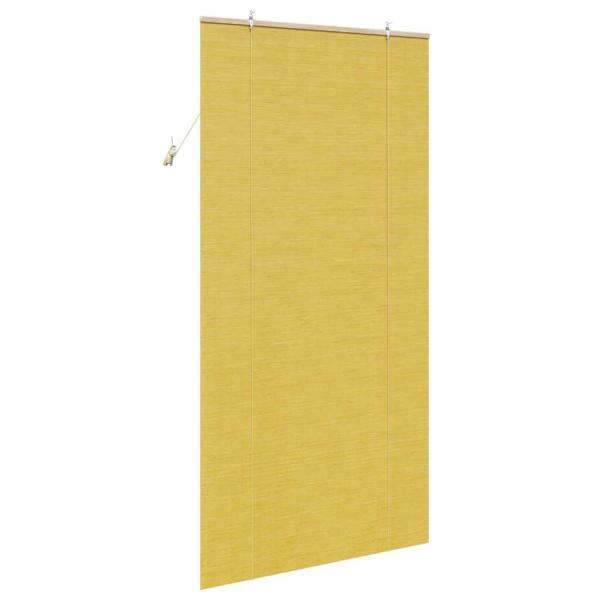Fensterjalousien und -schattierungen Gelb 110 x 220 cm Bambus