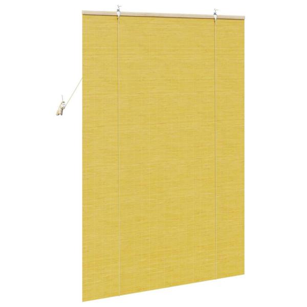 Fensterjalousien und -schattierungen Gelb 120 x 160 cm Bambus