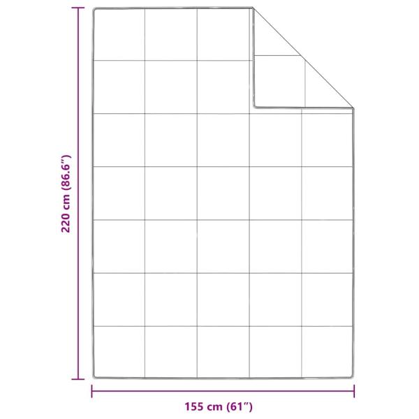 Steppdecken & Bettdecken Weiß 155 x 220 cm Daunen