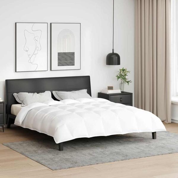 ARDEBO.de - Steppdecken & Bettdecken Weiß 240 x 220 cm Daunen