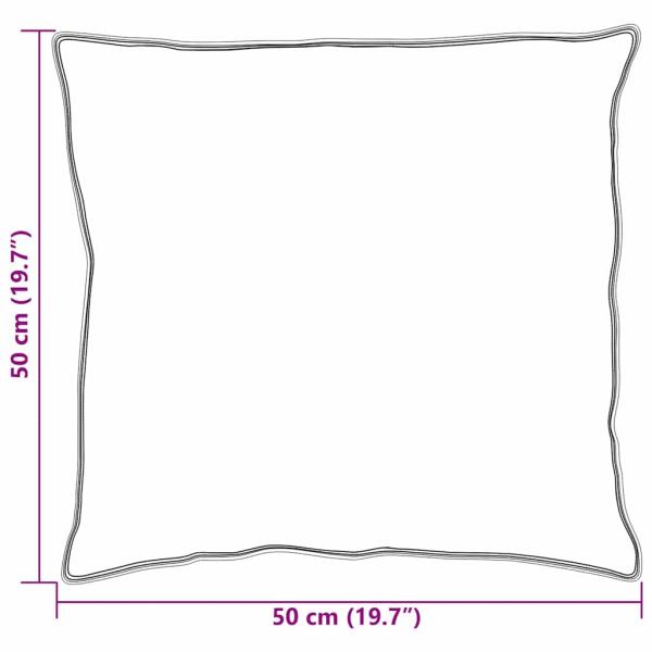 Kissen 2 pcs Weiß 50 x 50 cm 130gsm 100% Baumwolle