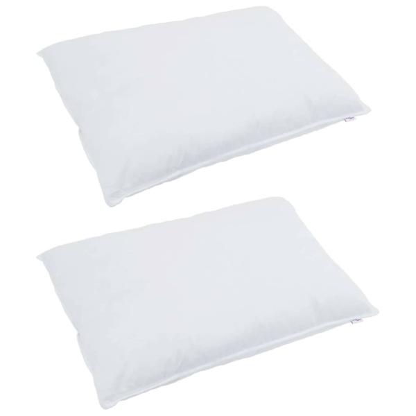 Kissen 2 pcs Weiß 50 x 70 cm 130gsm 100% Baumwolle