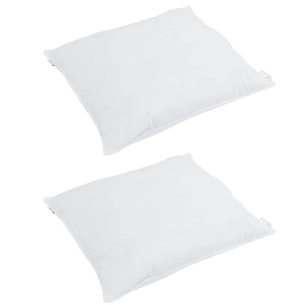 Kissen 2 pcs Weiß 65 x 65 cm 130gsm 100% Baumwolle
