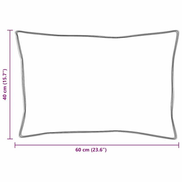 Kopfkissen mit Kissen Weiß 40 x 60 cm 130gsm 100% Baumwolle