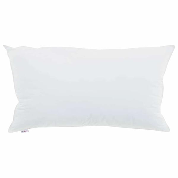 Kopfkissen mit Kissen Weiß 40 x 80 cm 130gsm 100% Baumwolle